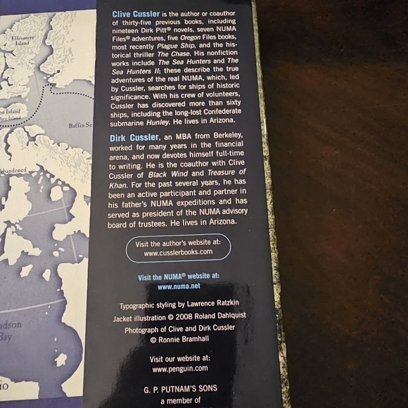 Artic Drift by Clive Cussler, Book 20 of 27: Dirk Pitt Adventures, Hardcover - Picture 8 of 8